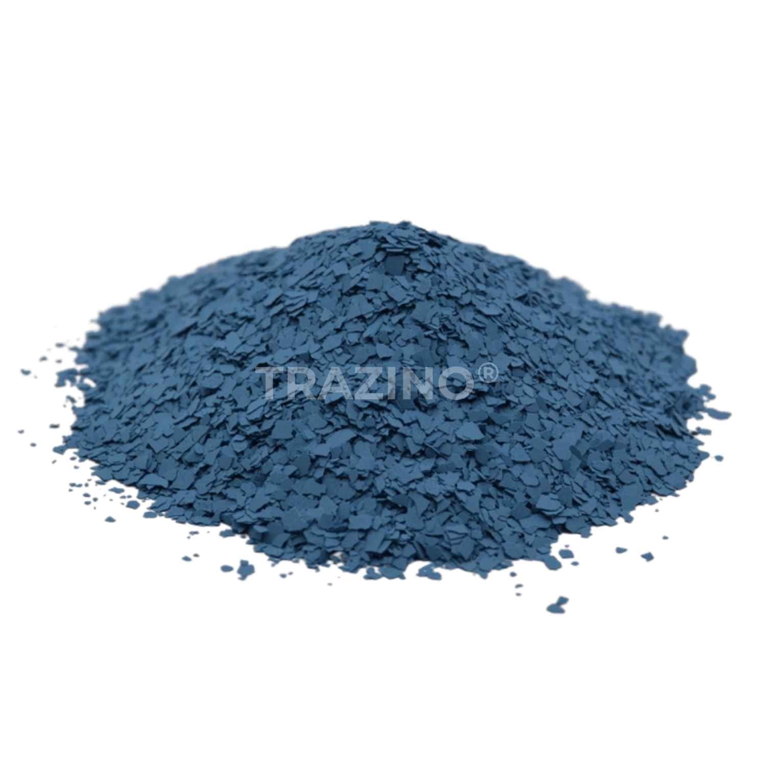 Trazino® Farbchips in Brillantblau zum Einstreuen für Beschichtungen Trazino® Farbchips in Brillantblau zum Einstreuen für Beschichtungen